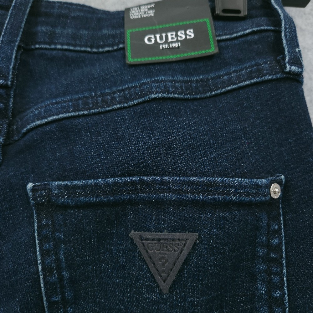 Guess 1981 High Waist Ankle Skinny Denim Stretchy Jeans Womens Size 24 x 29 NWT - Picture 4 of 9